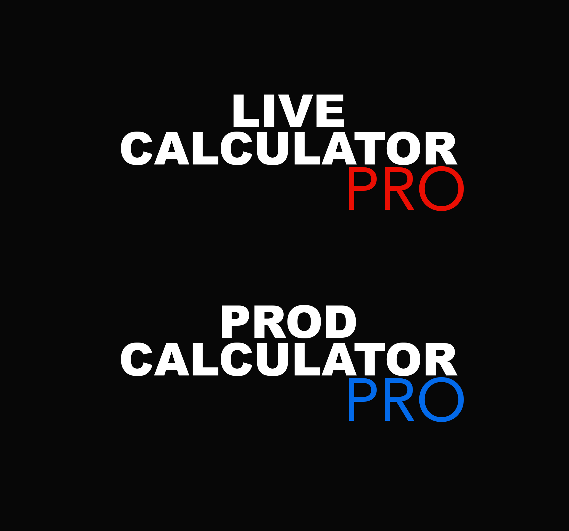 Live calculator Pro français Prod Calculator Pro